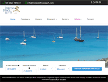 Tablet Screenshot of hoteldelfinobeach.com